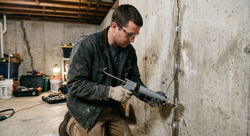 Basement Crack Repair in Summit County, OH