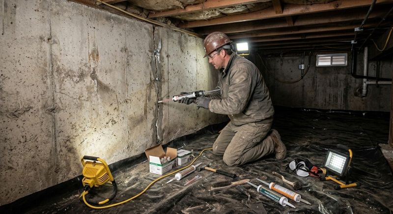 Basement Foundation Repair in Stow, OH