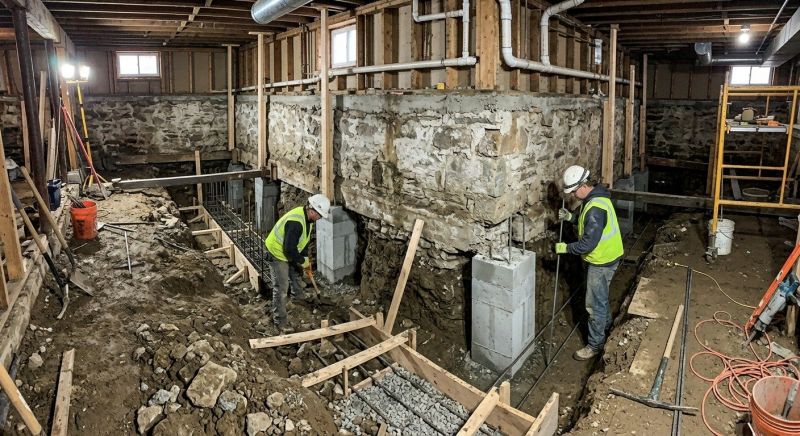 Basement Underpinning in Summit County, OH