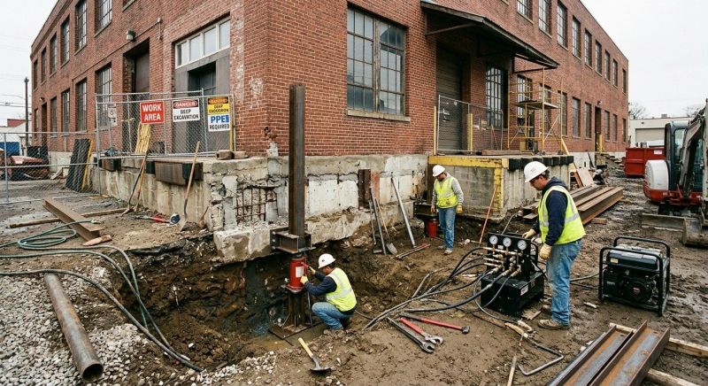 Building Foundation Repair in Uniontown, OH