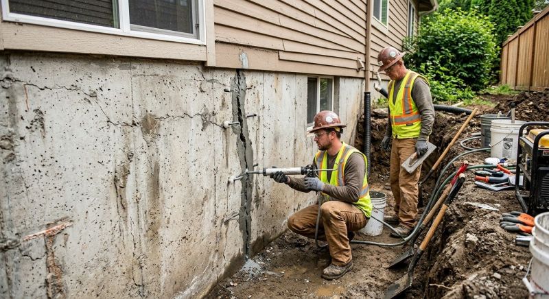 Cracked Foundation Repair in Summit County, OH