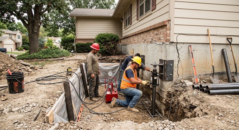 Cracked Foundation Repair in Portage County, OH