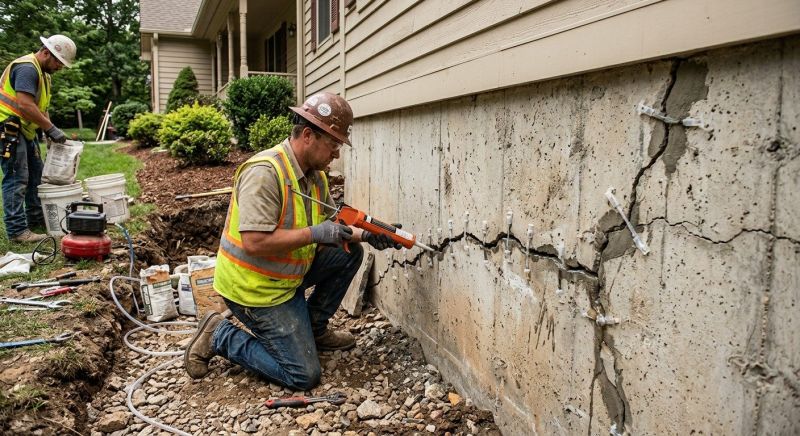 Cracked Foundation Repair in Stark County, OH