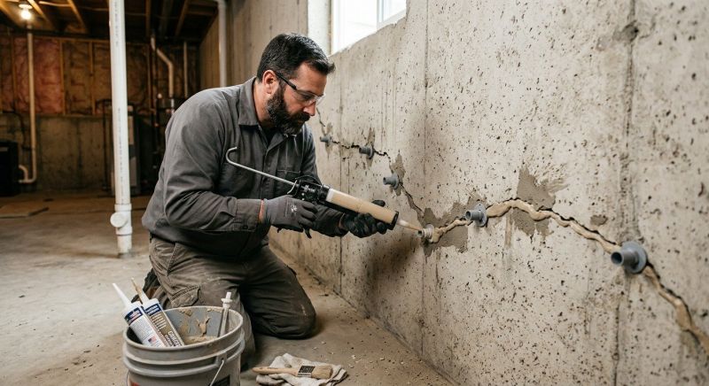 Cracked Foundation Repair in Twinsburg, OH