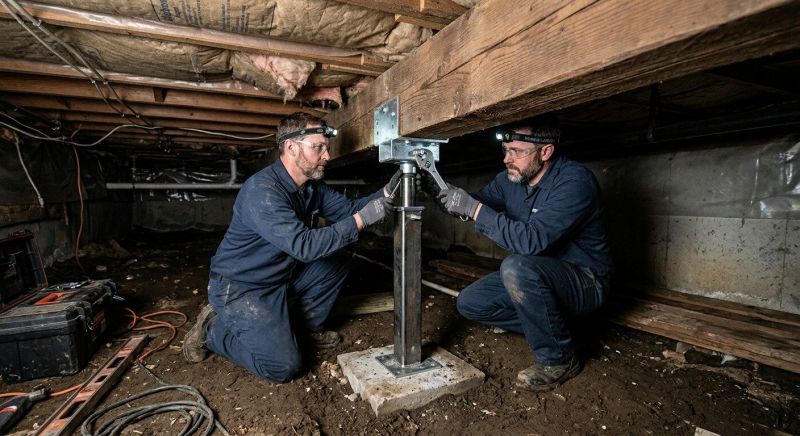 Crawl Space Leveling in Summit County, OH