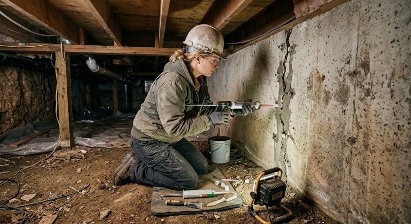 Crawlspace Foundation Repair in Orrville, OH