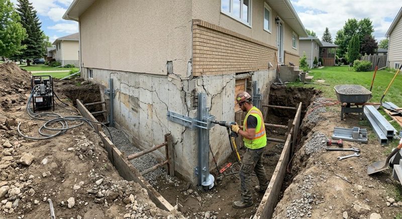 Exterior Foundation Repair in Summit County, OH