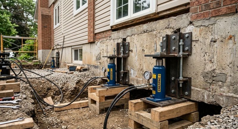Foundation Jacking in Akron, OH