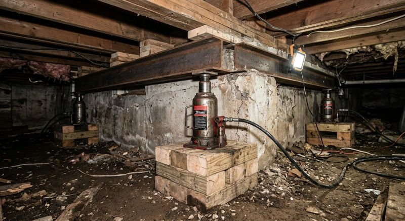 Foundation Jacking in Akron, OH