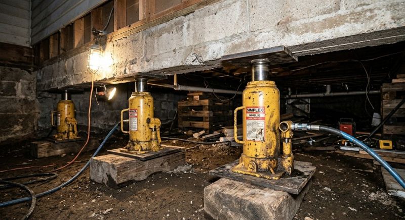 Foundation Jacking in Louisville, OH