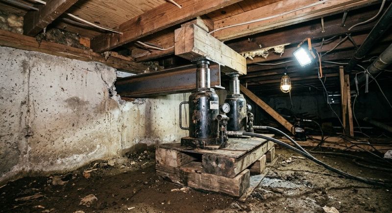 Foundation Jacking in Stow, OH