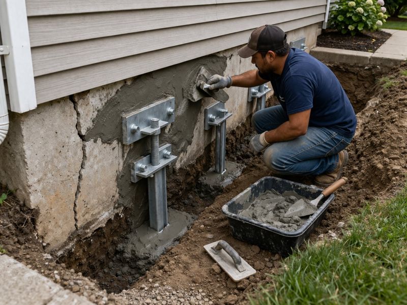Foundation Pier Repair in Summit County, OH
