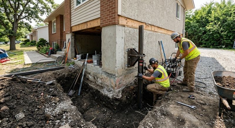 Foundation Pier Repair in Summit County, OH