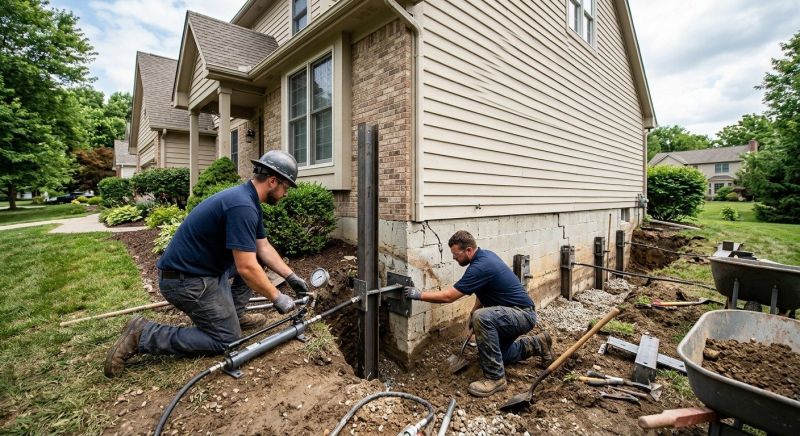 Foundation Pier Repair in Summit County, OH