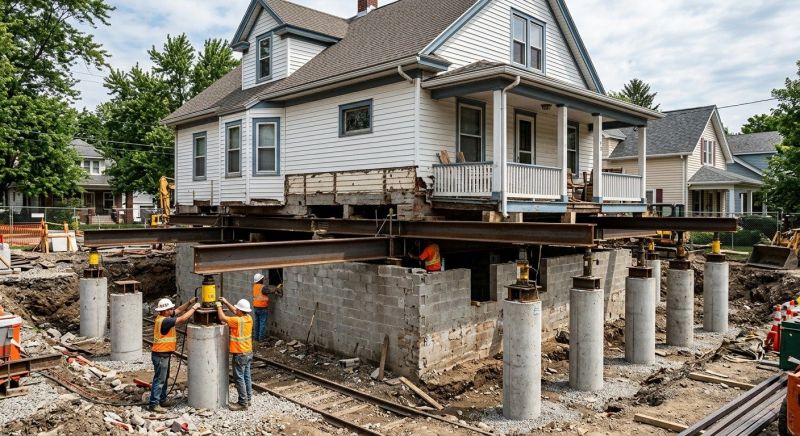Foundation Raising in Uniontown, OH