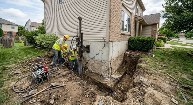 Foundation Stabilizing in Brecksville, OH