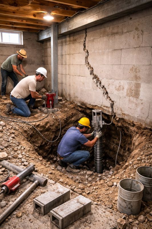 Foundation Structural Repair in Canton, OH