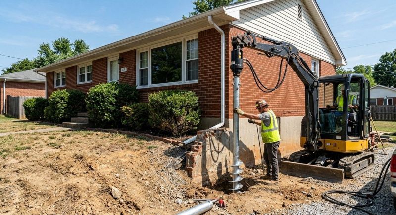 Helical Pile Installation in Summit County, OH