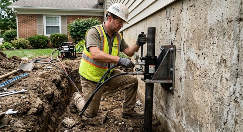 House Foundation Leveling in Summit County, OH