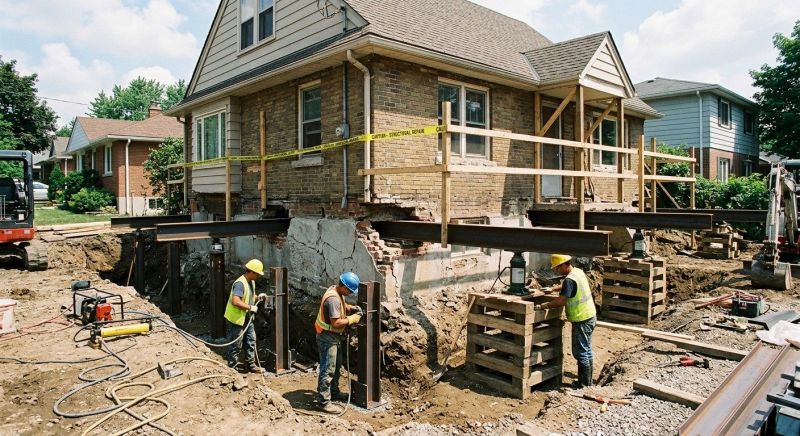 House Foundation Repair in Canton, OH