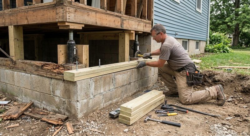House Foundation Repair in Kent, OH