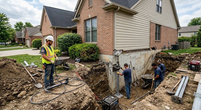 House Foundation Repair in Wayne County, OH