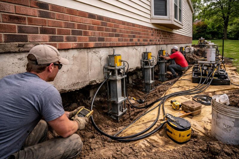 Settling Foundation Service in Wayne County, OH