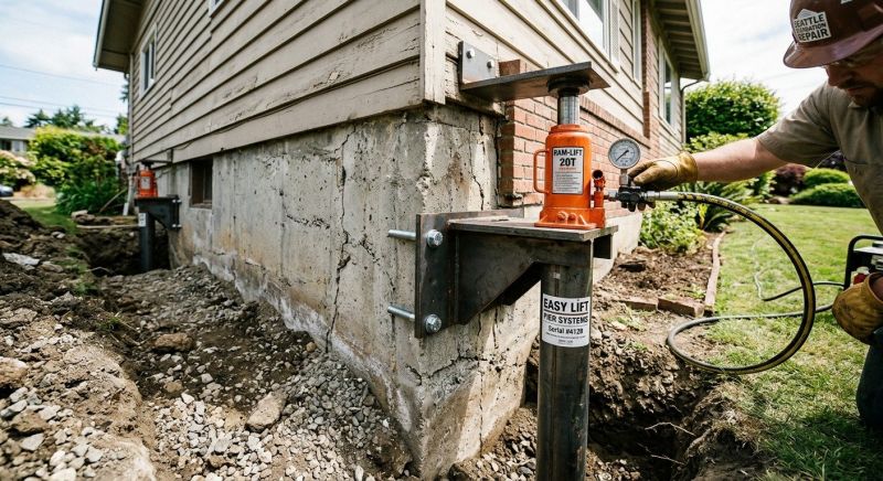 Sinking Foundation Lifting in Summit County, OH