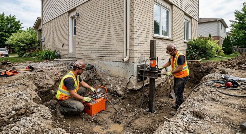 Sinking Foundation Lifting in Summit County, OH