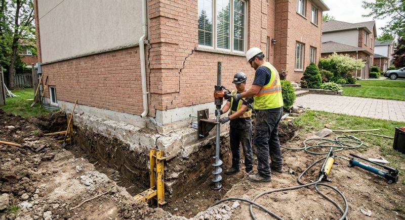Sinking Foundation Repair in Rittman, OH