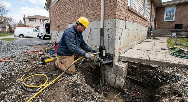 Sinking Foundation Repair in Wayne County, OH